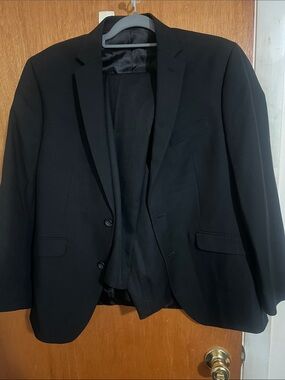 KENNETH COLE REACTION 2pc Mens Suit! Black! 40s 33x32 pant